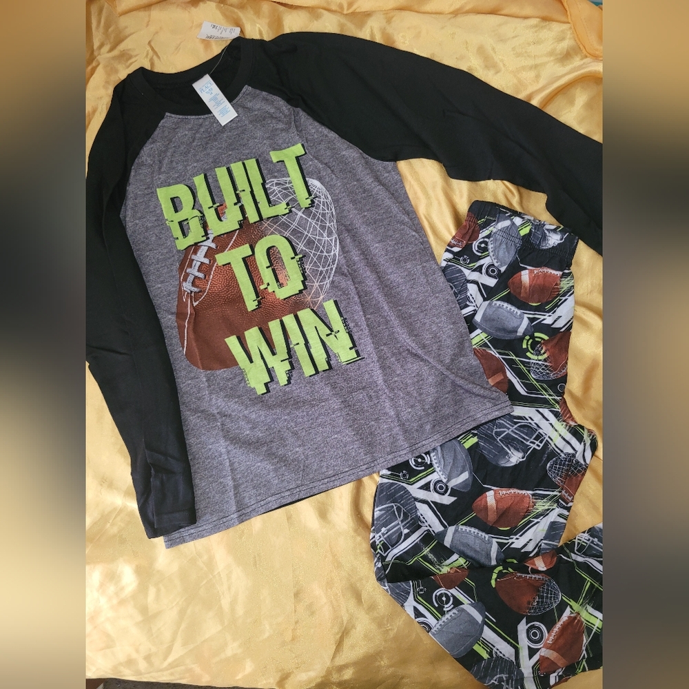 Built to Win Sports Pajama Set XL(14)